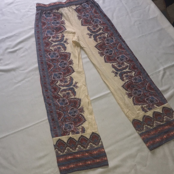 Cynthia Rowley bohemian print wide pants - Picture 6 of 6